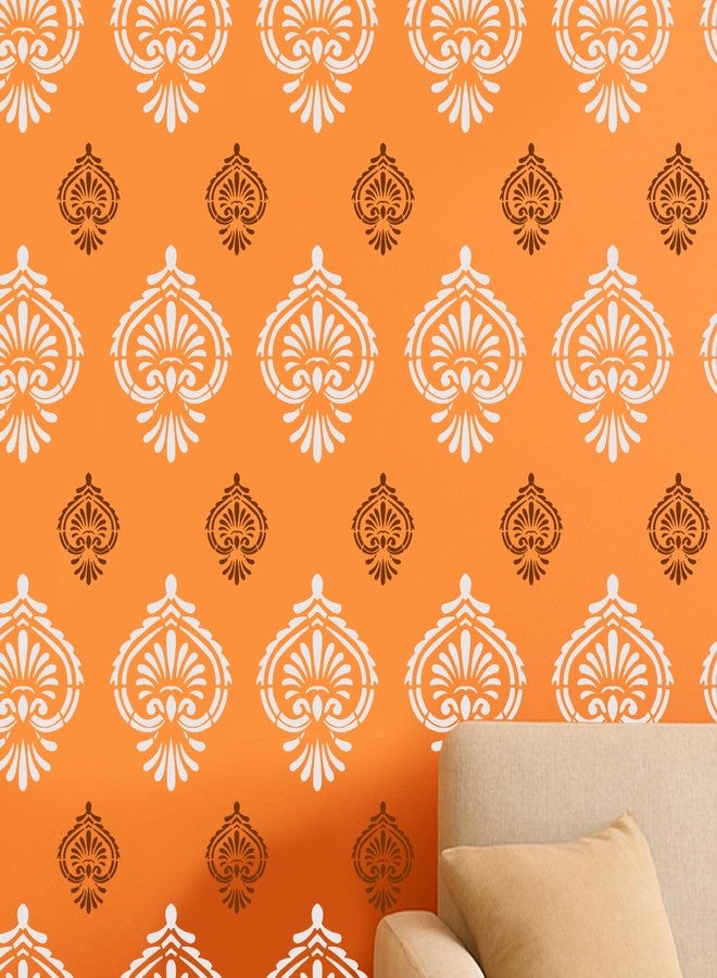 ARandNJ Painting for Wall Stencil (16X24 Inch) Theme:- Mewari Fine Art Reusable Wall Stencils for Painting - DIY Reusable Design Suitable for Home & Office (Pack of 1) - Image 3